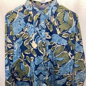 Floral button down shirt